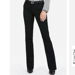 Express Black Columnist Barely Boot Work Pants